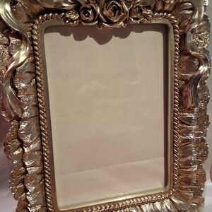 Ornate Gold Decorative Frame with Floral Accent